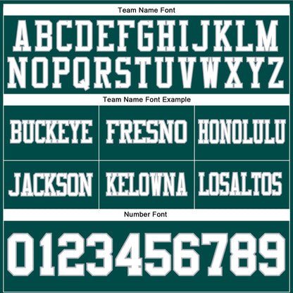 Custom Midnight Green White-Gray Mesh Authentic Football Jersey