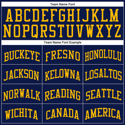 Custom Navy Gold-Royal Authentic Throwback Basketball Jersey