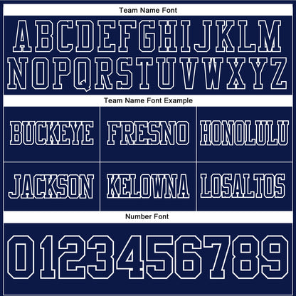 Custom Navy White Mesh Authentic Football Jersey