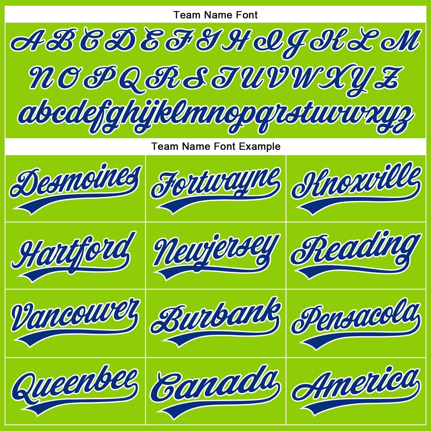 Custom Neon Green Royal-White Authentic Baseball Jersey