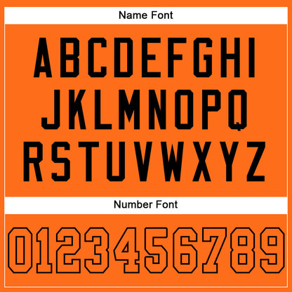 Custom Orange Orange-Black Mesh Authentic Football Jersey