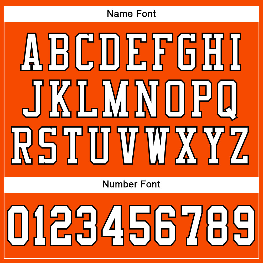 Custom Orange White-Black Mesh Authentic Football Jersey