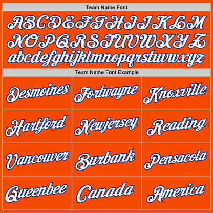 Custom Orange White-Royal Authentic Throwback Basketball Jersey