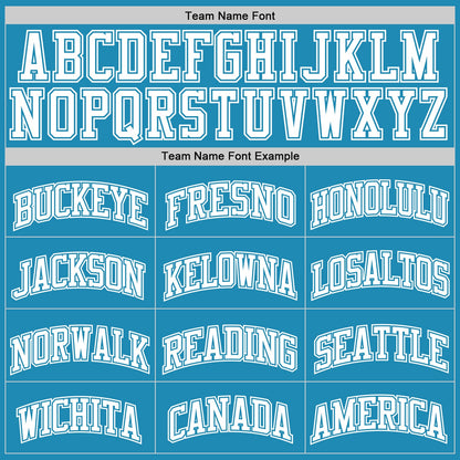 Custom Panther Blue White Authentic Basketball Jersey