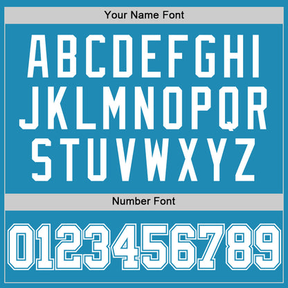 Custom Panther Blue White Authentic Basketball Jersey