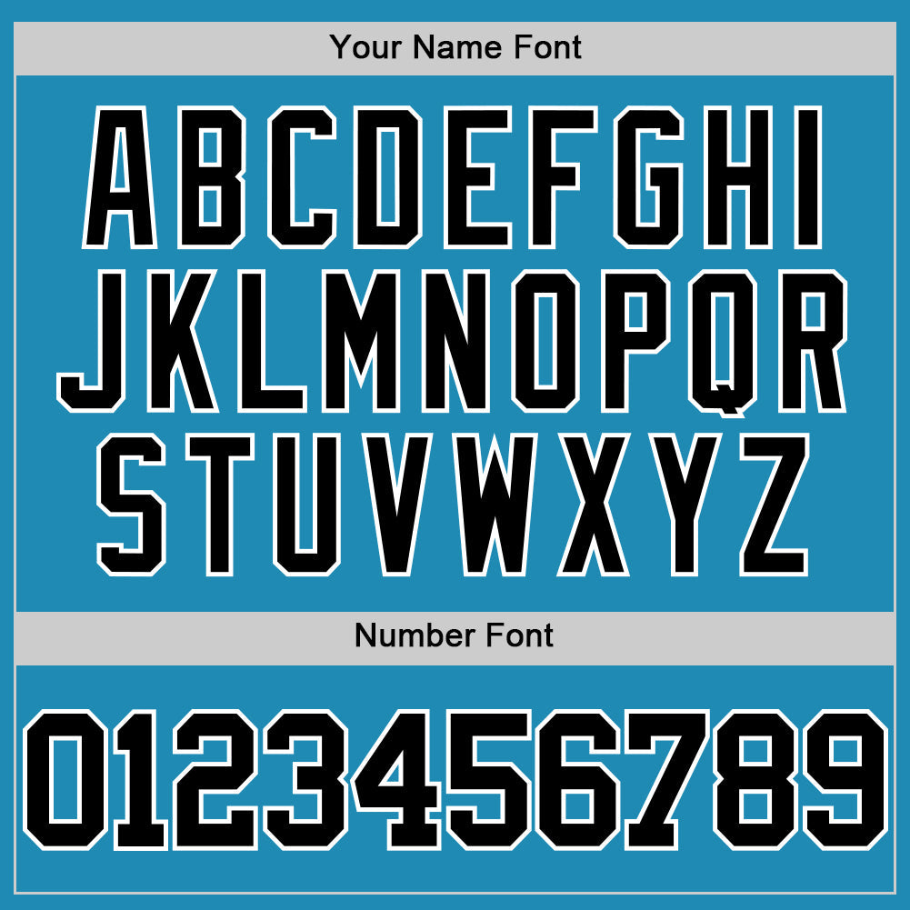 Custom Panther Blue Black-White Authentic Basketball Jersey