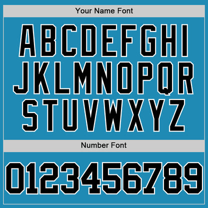 Custom Panther Blue Black-White Authentic Basketball Jersey