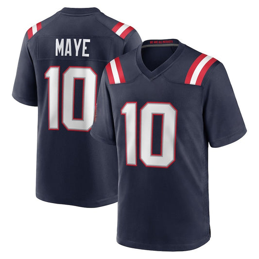Custom Men's Patriots Nevy/White Exact Replica Football Jersey