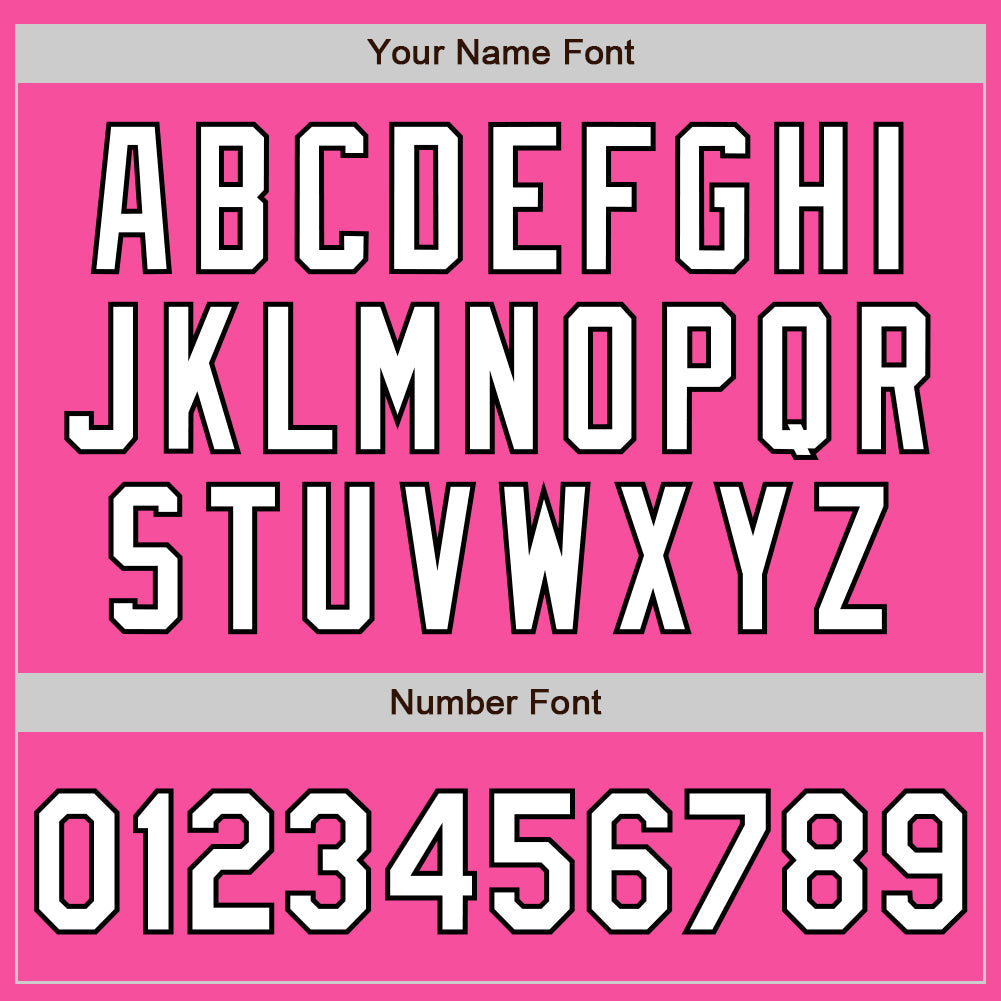Custom Pink White Pinstripe White-Black Authentic Baseball Jersey