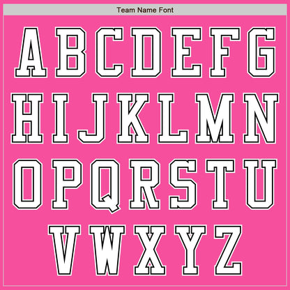 Custom Pink White-Black Authentic Baseball Jersey