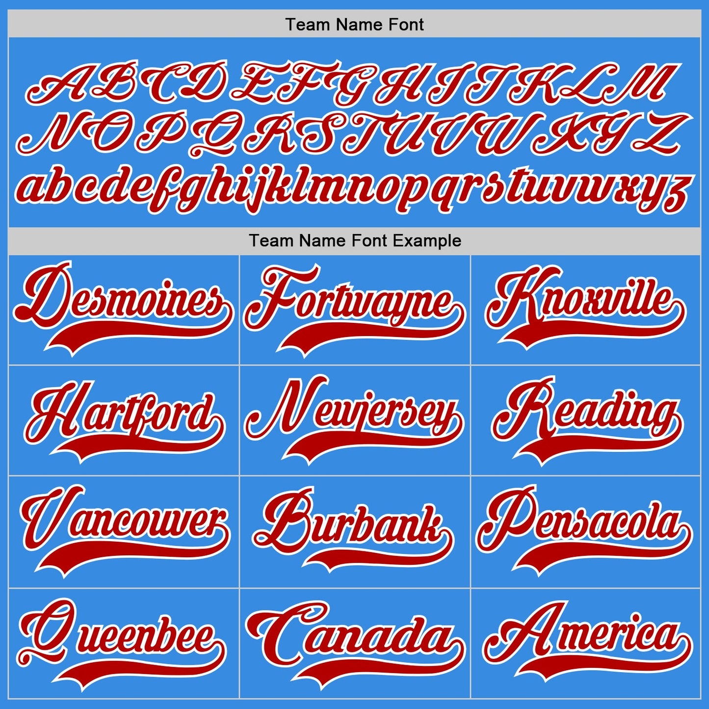 Custom Powder Blue Red-White Hockey Jersey