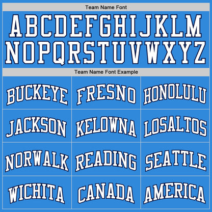 Custom Powder Blue White-Navy Authentic Basketball Jersey