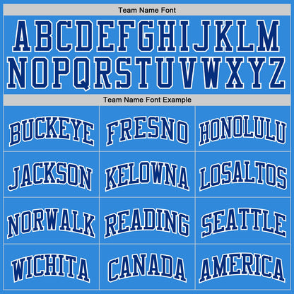 Custom Powder Blue Royal-White Authentic Basketball Jersey