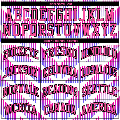 Custom Purple Pink-Black Round Neck Sublimation Basketball Suit Jersey