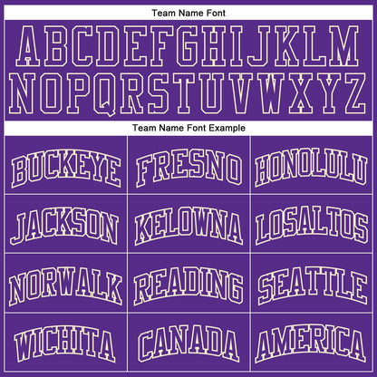Custom Purple Purple-Cream Authentic Throwback Basketball Jersey
