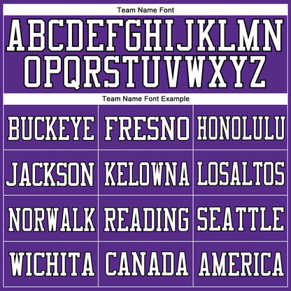 Custom Purple White-Black Mesh Authentic Football Jersey