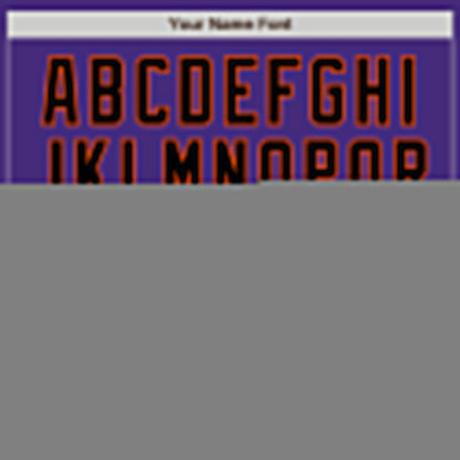 Custom Purple Black-Orange Authentic Baseball Jersey
