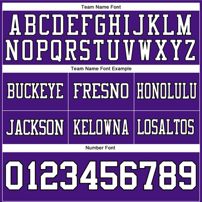 Custom Purple White-Black Mesh Authentic Football Jersey
