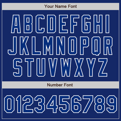 Custom Royal White Authentic Raglan Sleeves Baseball Jersey