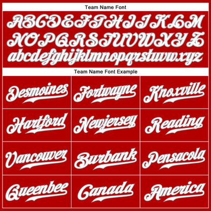 Custom Red White-Gray Authentic Sleeveless Baseball Jersey