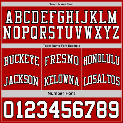 Custom Reversible Black White-Red Double Side Sublimation Basketball Suit Jersey
