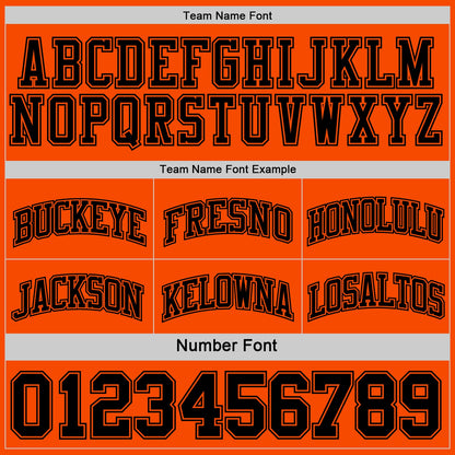 Custom Reversible Black Orange Double Side Sublimation Basketball Suit Jersey