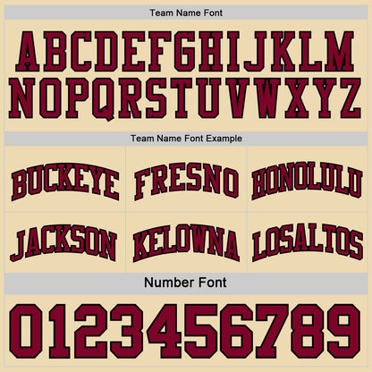 Custom Reversible Black Maroon-Cream Double Side Sublimation Basketball Suit Jersey