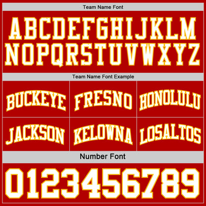 Custom Reversible Black Gold-Red Double Side Sublimation Basketball Suit Jersey