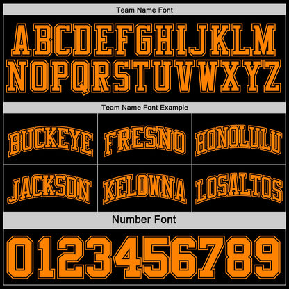 Custom Reversible Black Bay Orange Double Side Sublimation Basketball Suit Jersey