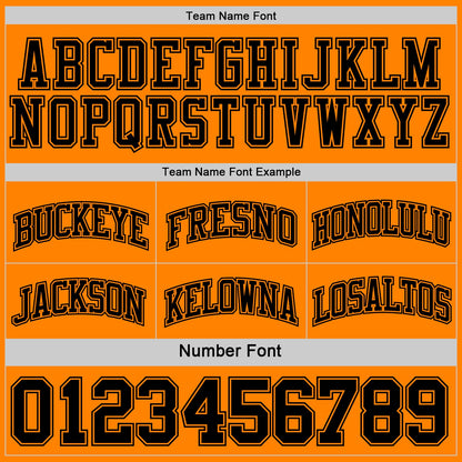 Custom Reversible Black Bay Orange Double Side Sublimation Basketball Suit Jersey