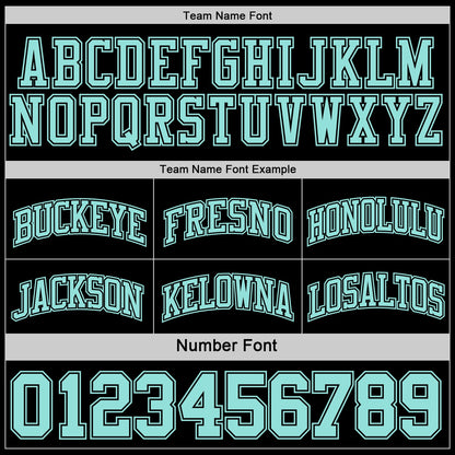 Custom Reversible Black Ice Blue Double Side Sublimation Basketball Suit Jersey