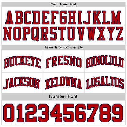 Custom Navy Red-White Reversible Double Side Sublimation Basketball Suit Jersey