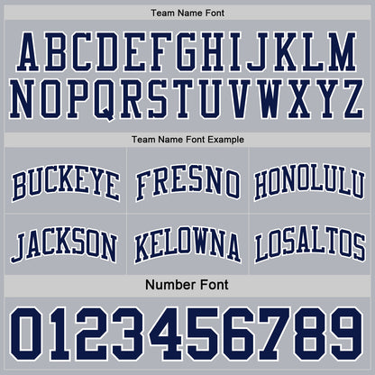 Custom Navy White-Gray Reversible Double Side Sublimation Basketball Suit Jersey