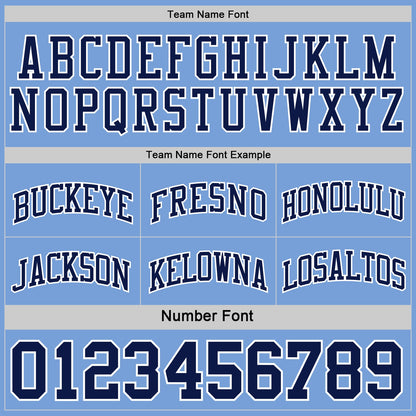 Custom Navy Light Blue-White Reversible Double Side Sublimation Basketball Suit Jersey