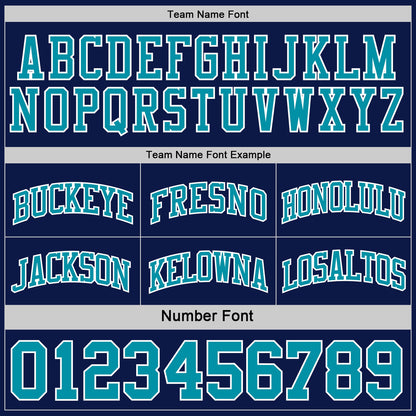 Custom Navy Teal-White Reversible Double Side Sublimation Basketball Suit Jersey