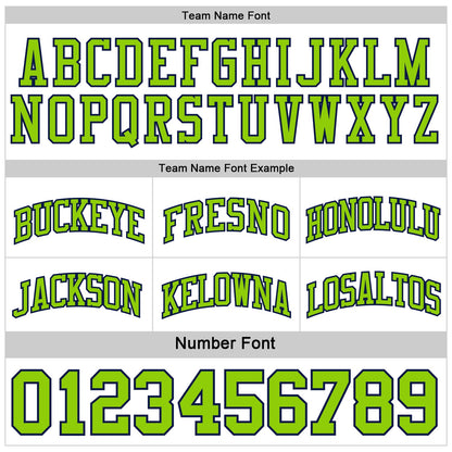 Custom Navy White-Neon Green Reversible Double Side Sublimation Basketball Suit Jersey