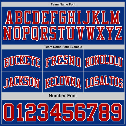 Custom Royal Red-White Reversible Double Side Sublimation Basketball Suit Jersey
