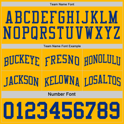 Custom Royal Gold-White Reversible Double Side Sublimation Basketball Suit Jersey