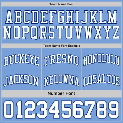 Custom Royal White-Light Blue Reversible Double Side Sublimation Basketball Suit Jersey