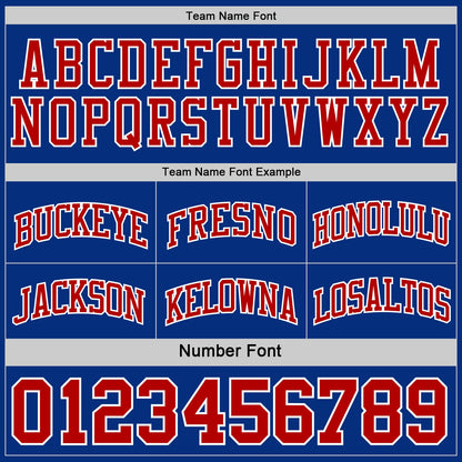 Custom Red Royal-White Reversible Double Side Sublimation Basketball Suit Jersey