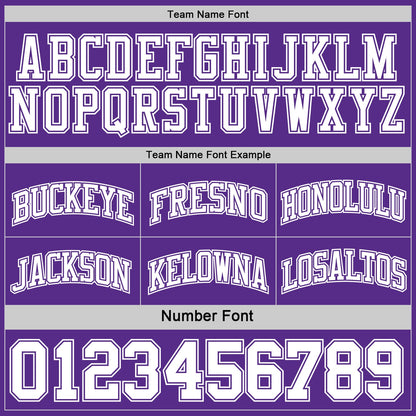 Custom Purple White Reversible Double Side Sublimation Basketball Suit Jersey