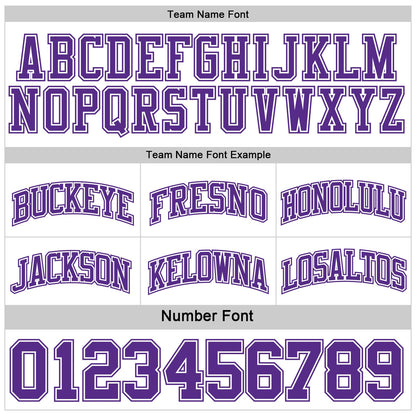 Custom Purple White Reversible Double Side Sublimation Basketball Suit Jersey