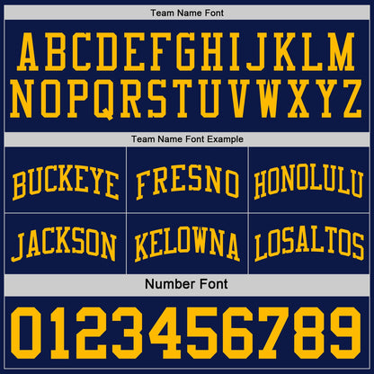 Custom Reversible Navy Gold Double Side Sublimation Basketball Suit Jersey