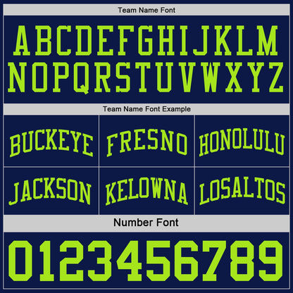 Custom Reversible Navy Neon Green Double Side Sublimation Basketball Suit Jersey