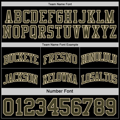 Custom Reversible Black Olive-Cream Double Side Sublimation Basketball Suit Jersey