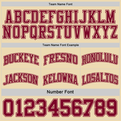 Custom Reversible Maroon Cream Double Side Sublimation Basketball Suit Jersey