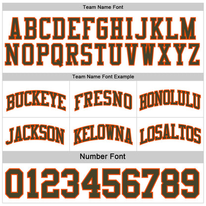 Custom Reversible Olive Orange-White Double Side Salute To Service Sublimation Basketball Suit Jersey