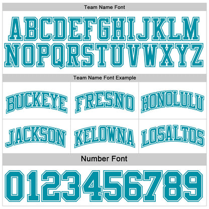 Custom Reversible Teal White Double Side Sublimation Basketball Suit Jersey