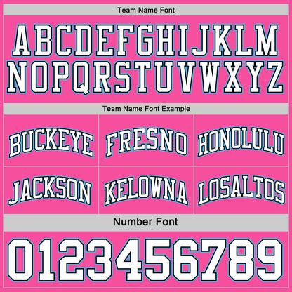 Custom Reversible Pink Black-Sky Blue Double Side Sublimation Basketball Suit Jersey