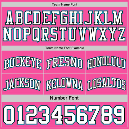 Custom Reversible Pink Black-Teal Double Side Sublimation Basketball Suit Jersey